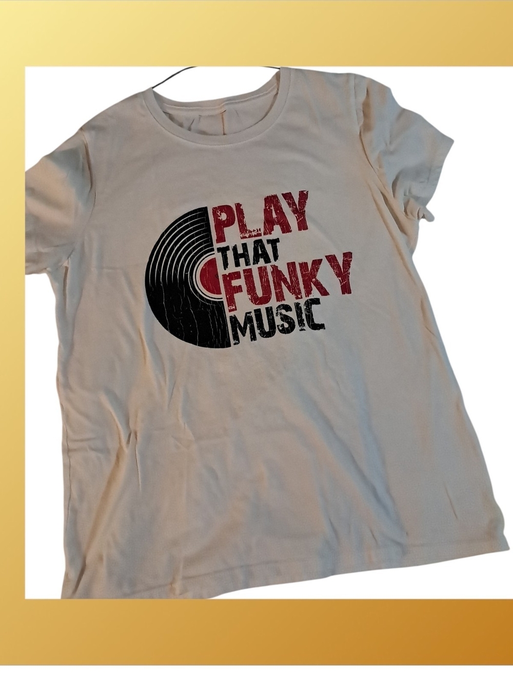 Play That Funky Music Graphic Tee - White
